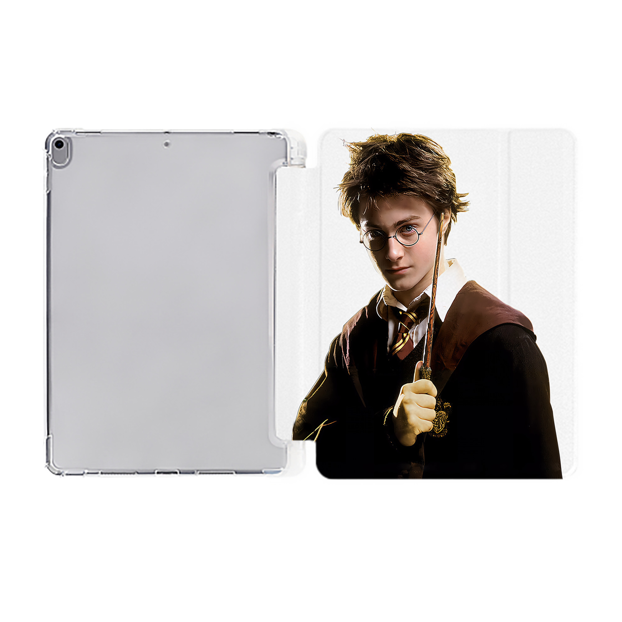 （画像用） Harry Potter ハリー・ポッターシリーズ IPad ケース ペン収納付き 三つ折りスタンド PUレザー×シリコン 対応機種9.5/10.5/10.9インチ